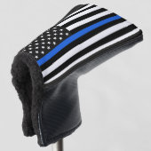 Thin Blue Line American Flag Golfheadcover (3/4 voorkant)