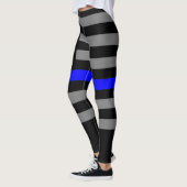 Thin Blue Line American Flag grafische mode op Leggings (Links)