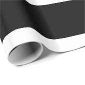 Thin Blue Line American Flag Graphic Decor Cadeaupapier (Rol Hoek)