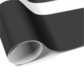 Thin Blue Line American Flag Graphic Decor Cadeaupapier (Rol Hoek)