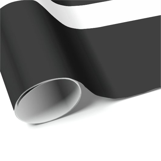 Thin Blue Line American Flag Graphic Decor Cadeaupapier (Rol Hoek)