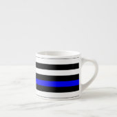 Thin Blue Line American Flag Graphic Decor Espresso Kop (Rechts)