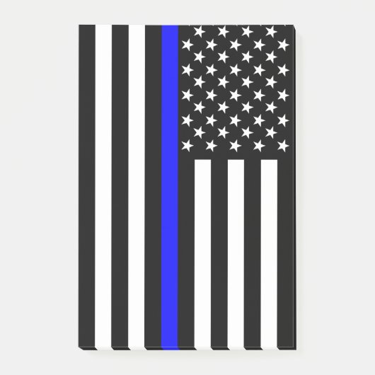 Thin Blue Line American Flag Graphic Decor Post-it® Notes (Voorkant)