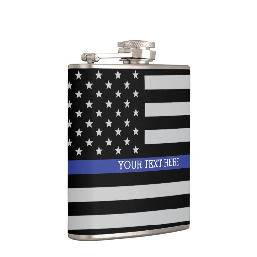 Thin Blue Line - American Flag Heupfles (Rechts)