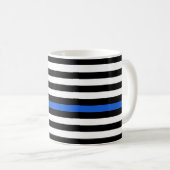Thin Blue Line American Flag Koffiemok (Voorkant rechts)