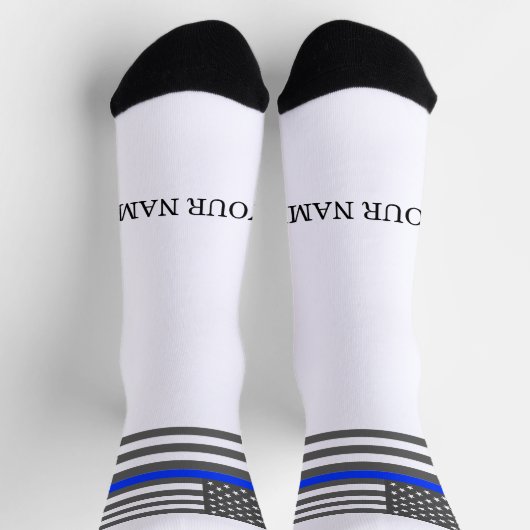 Thin Blue Line American flag law enforcement Sokken (Top)