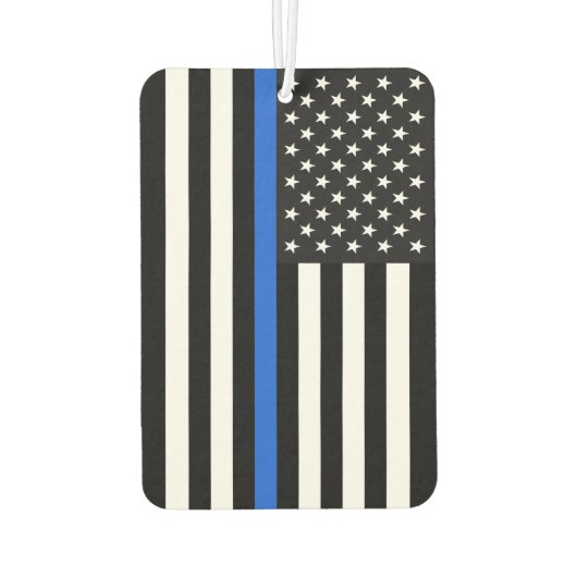Thin Blue Line American Flag Luchtverfrisser (Achterkant)