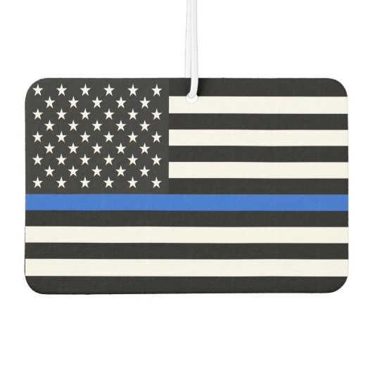 Thin Blue Line American Flag Luchtverfrisser (Voorkant)