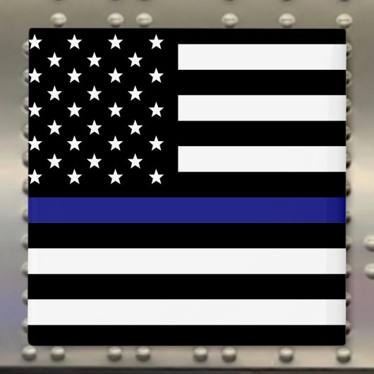 Thin Blue Line - American Flag Magneet