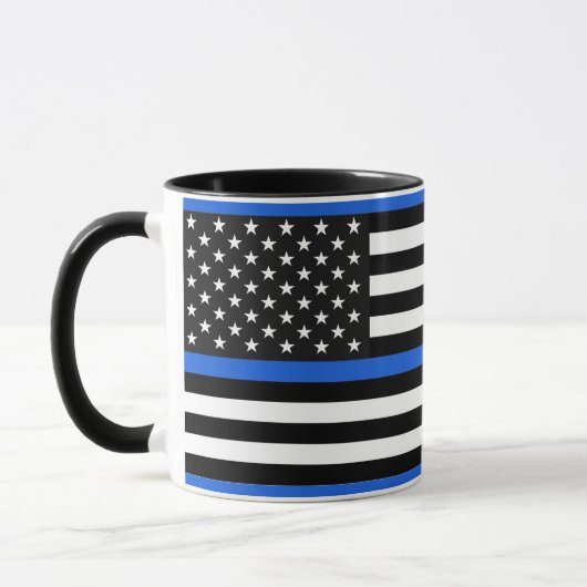 Thin Blue Line American Flag Mok (Links)