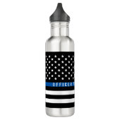 Thin Blue Line American Flag Monogram Waterfles (Links)