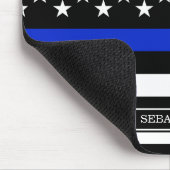 Thin Blue Line American Flag Muismat (Hoek)