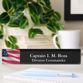 Thin Blue Line American Flag Naambordje