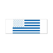 Thin Blue Line American Flag op een afbeelding Zelfinktende Stempel (Design)