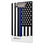 Thin Blue Line American Flag op maat Klembord (Links)