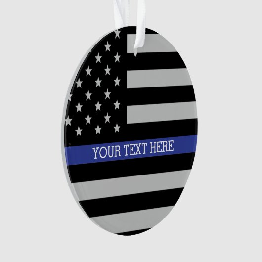 Thin Blue Line - American Flag Ornament (voorkant)