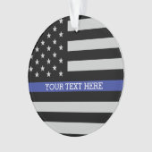 Thin Blue Line - American Flag Ornament (voorkant)