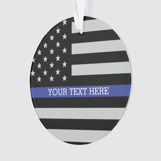 Thin Blue Line - American Flag Ornament (voorkant)
