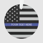 Thin Blue Line - American Flag Ornament (voorkant)