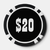 Thin Blue Line American Flag Pokerchips (Achterkant)