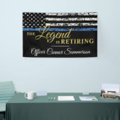 Thin Blue Line American Flag Police Retirement Spandoek (Beurs)