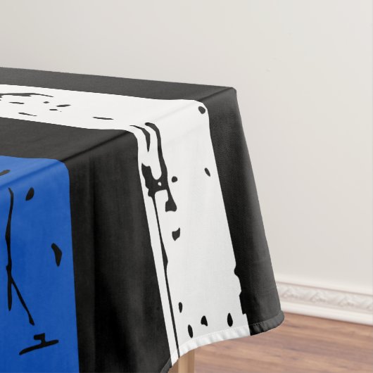 Thin Blue Line American Flag Police Tafelkleed (Voorbeeld)