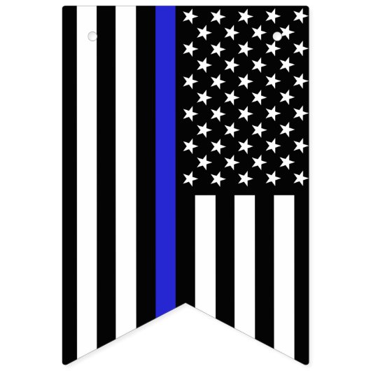 Thin Blue Line American Flag, politieagent / VS Vlaggetjes (Tweede vlag)