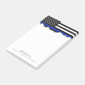 Thin Blue Line American Flag Post-it® Notes (Schuin)