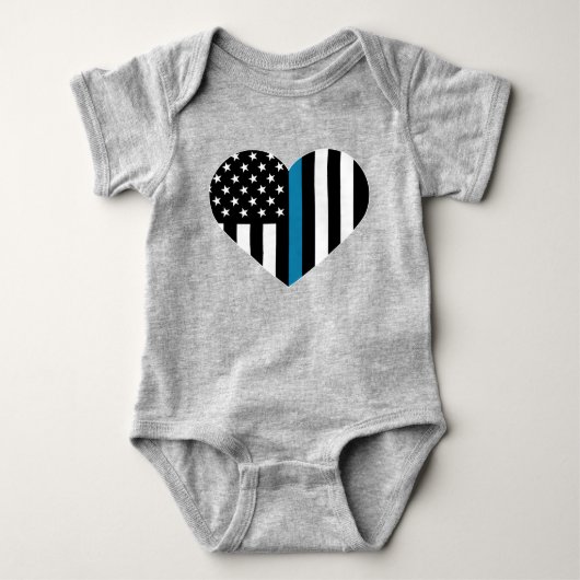 Thin Blue Line American Flag Romper (Voorkant)