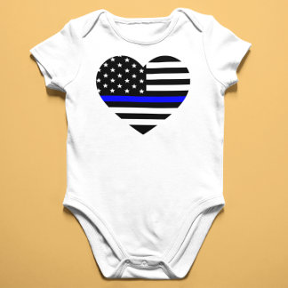 Thin Blue Line - American Flag Romper