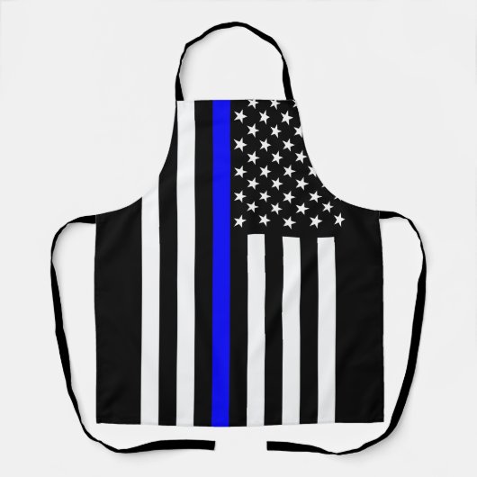 Thin Blue Line American Flag Schort (Voorkant)