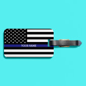 Thin Blue Line - American Flag Specialized Custom Bagagelabel