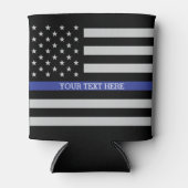 Thin Blue Line - American Flag Specialized Custom Blikjeskoeler (Voorkant)