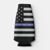 Thin Blue Line - American Flag Specialized Custom Flesjeskoeler (Voorkant)