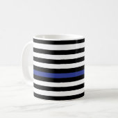 Thin Blue Line - American Flag Specialized Custom Koffiemok (Voorkant links)