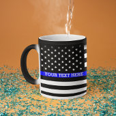 Thin Blue Line - American Flag Specialized Custom Magische Mok
