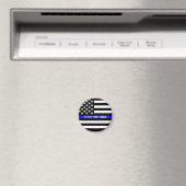 Thin Blue Line - American Flag Specialized Custom Magneet (Insitu (Vaatwasser))