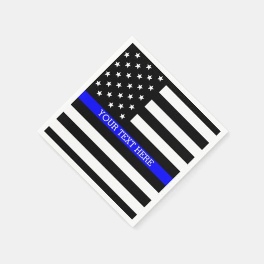 Thin Blue Line - American Flag Specialized Custom Servetten (Hoek)