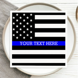 Thin Blue Line - American Flag Specialized Custom Servetten