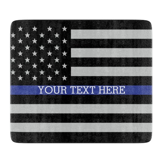 Thin Blue Line - American Flag Specialized Custom Snijplank (Voorkant)