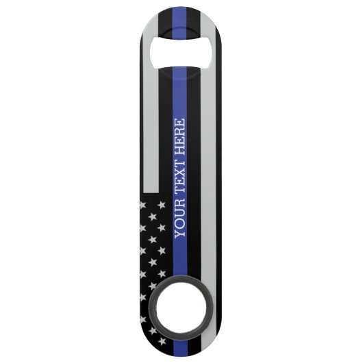 Thin Blue Line - American Flag Specialized Custom Speed Flessenopener (Voorkant)