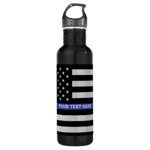 Thin Blue Line - American Flag Specialized Custom Waterfles