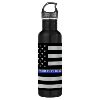 Thin Blue Line - American Flag Specialized Custom Waterfles