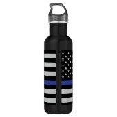 Thin Blue Line - American Flag Specialized Custom Waterfles (Achterkant)