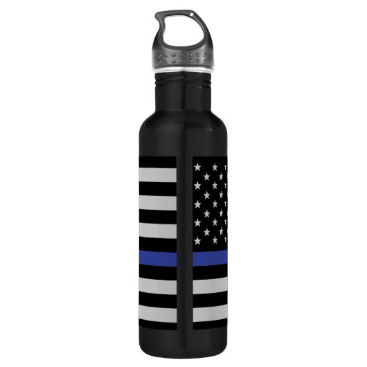 Thin Blue Line - American Flag Specialized Custom Waterfles (Achterkant)
