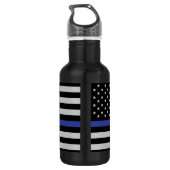 Thin Blue Line - American Flag Specialized Custom Waterfles (Achterkant)