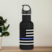 Thin Blue Line - American Flag Specialized Custom Waterfles