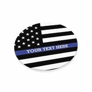 Thin Blue Line - American Flag Specialized Custom Zandsteen Onderzetter