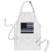 Thin Blue Line - American Flag Standaard Schort (Voorkant)