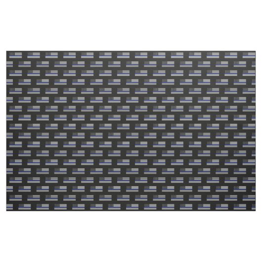 Thin Blue Line American Flag Stof (Yard (91,4 cm))